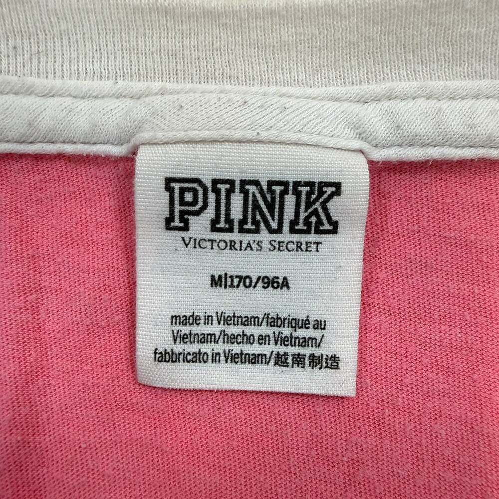 Victoria's Secret Pink Bling Silver Sequins T-Shirt Top M Vintage - Picture 8 of 11